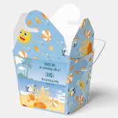 サンドキャッスルビーチおもしろい男の赤ちゃん誕生日パーティー フェイバーボックス (オープン)