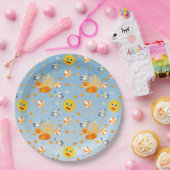 サンドキャッスルビーチおもしろい男の赤ちゃん誕生日パーティー ペーパープレート (パーティー)