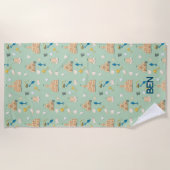 サンドキャッスルビーチハウスカスタムビーチタオル ビーチタオル (正面)