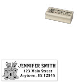 サンドキャッスルビーチバケーションサンドキャッスルパーソナライズされた ラバースタンプ (押印)