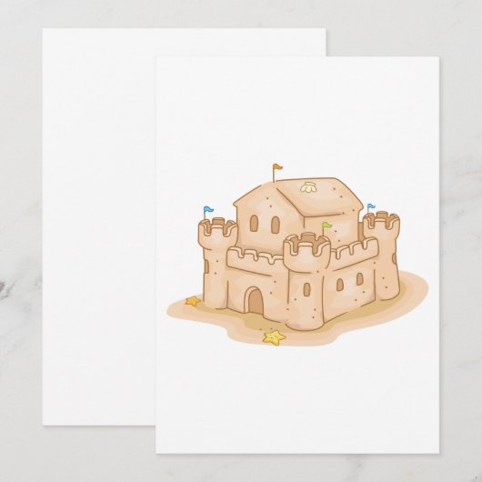 サンドキャッスル 招待状 (正面/裏面)