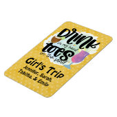 サンドクルーズドアで手の指で女の子の旅行ドリンク マグネット (左側)