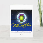 サンドクレーンベビー父の日記付き カード (裏面)