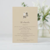 サンドグエレガントリーンの結婚詳細カード 出欠カード (スタンド正面)
