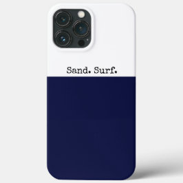 サンドサーフモダンダークネイビーホワイトカラーブロック iPhone 13 PRO MAXケース