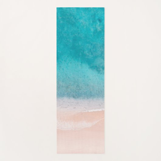 サンドシーウェーブズテンプレートビーチシーサイドフィットネス ヨガマット (正面)