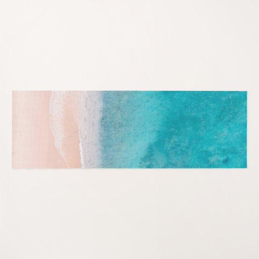 サンドシーウェーブズテンプレートビーチシーサイドフィットネス ヨガマット (正面(横))