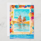 サンドシービーチ傘フォトクリスマス シーズンカード (正面)