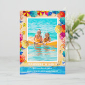 サンドシービーチ傘フォトクリスマス シーズンカード (スタンド正面)