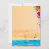 サンドシービーチ傘フォトクリスマス シーズンカード (裏面)