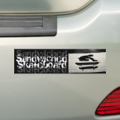 サンドスケートボード バンパーステッカー (車上)
