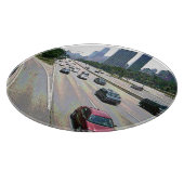 サンドストーンのシカゴ交通 カッティングボード (角)