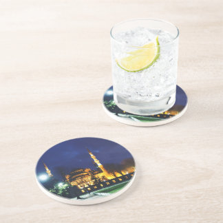 サンドストーンコースターブルーモスクトルコ コースター