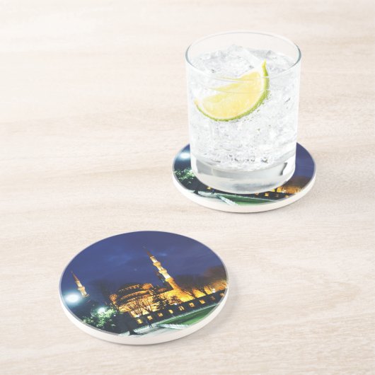 サンドストーンコースターブルーモスクトルコ コースター (側面)