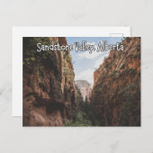 サンドストーンバレーアルバータカナダ ポストカード (正面/裏面)