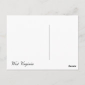 サンドストーン秋、ウェストバージニアはがき ポストカード (裏面)