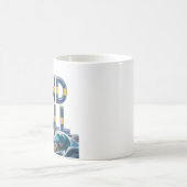 サンドスヴァル芸術的な海の波のセラミックマグ コーヒーマグカップ (中央)