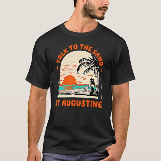 サンドセントオーガスティンビーチフロリダ海 Tシャツ (正面)