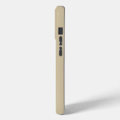 サンドソリッドカラーコーヒーブラウンイニシャル Case-Mate iPhoneケース (裏面 / 左)