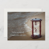 サンドタイマー付き引用文ビーチ シーズンポストカード (正面/裏面)