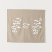 サンドタン恋しく思カキへミセス・バナーブライダルシャワー タペストリー (正面(横))