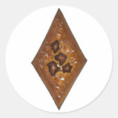 サンドタートクリスマスクッキーシナモンシュガーホリデー ラウンドシール (正面)