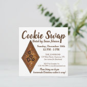 サンドタートクリスマスクッキースワップパーティーベイクセール 招待状 (スタンド正面)