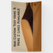 サンドダニーズデザートランドスケープカスタム文字 横断幕 (縦)