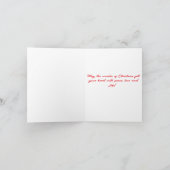 サンドダネスクリスマスビーチテーマ折り畳みカード カード (内部)