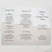 サンドダネスコースタルテーマ結婚式 プログラム (正面)