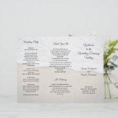 サンドダネスコースタルテーマ結婚式 プログラム (スタンド正面)