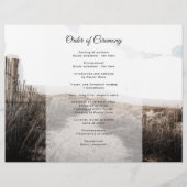 サンドダネスコースタルテーマ結婚式 プログラム (裏面)