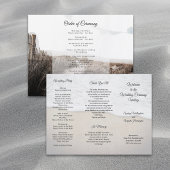 サンドダネスコースタルテーマ結婚式 プログラム