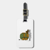 サンドダネ素晴らしスナショナルパークバックパック ラゲッジタグ (正面縦)