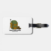 サンドダネ素晴らしスナショナルパークバックパック ラゲッジタグ (裏面横)