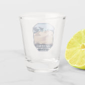 サンドダネ素晴らしスナショナルパークミニマルレトロ ショットグラス (裏面)