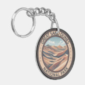 サンドダネ素晴らしス国立公園イラストレーション旅行 キーホルダー (正面左)