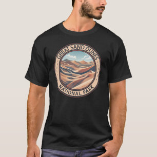 サンドダネ素晴らしス国立公園イラストレーション旅行 Tシャツ
