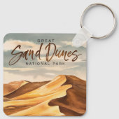 サンドダネ素晴らしス国立公園ウォーターカラーアート キーホルダー (裏面)