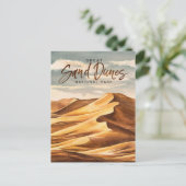 サンドダネ素晴らしス国立公園ウォーターカラーアート シーズンポストカード (スタンド正面)