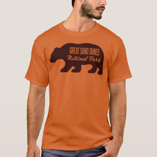 サンドダネ素晴らしス国立公園ベアブラウン Tシャツ