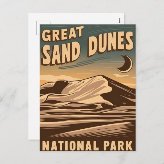 サンドダネ素晴らしス国立公園マジカルナイト シーズンポストカード (正面/裏面)