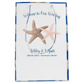 サンドダラースターフィッ結婚シュの歓迎紙バッグ ミディアムペーパーバッグ (正面)