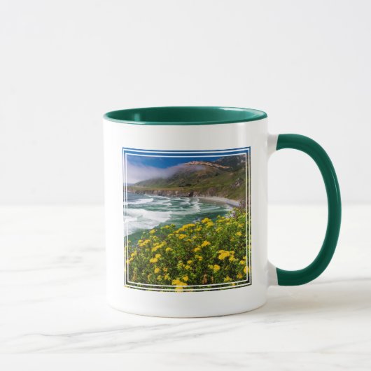 サンドダラービーチの上の花 マグカップ (右)
