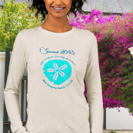 サンドダラー家族ビーチ再会記念品 トライブレンドTシャツ