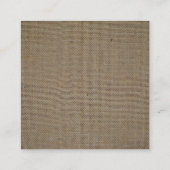 サンドダラー＆バーラップのジュエリー ディスプレイ カード (裏面)