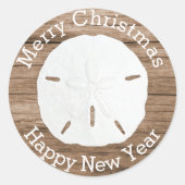 サンドダラー メリークリスマス 封筒 シール (正面)