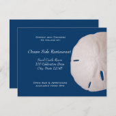 サンドダラー 結婚式の披露宴 エンクロージャーカード (正面/裏面)