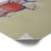 サンドチャイルドカワイイ遊小さな女の子ズビーチ ポスター (角)