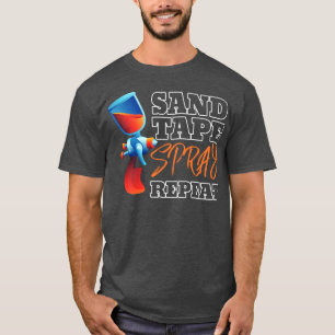 サンドテープスプレーリピート自動ペインター Tシャツ